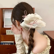 Women's Lace Ribbon Hair Tie Woman Hairtie Hairband Lace Bow