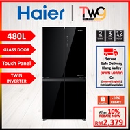 Haier 480L 4-Door Twin Inverter Fridge Refrigerator  - HRF-IM480MG(B)