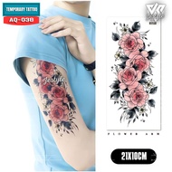 [AQ-038] Temporary Tattoo Colored Flower