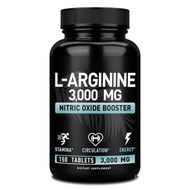 HQ Zeal Naturals L Arginine 3000mg Capsules (30 / 150 Tablets | 1000mg) Maximum Dose L-Arginine Nitr