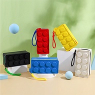 24H ‌dispatch goods Creative Building Block Shaped Handbag Pen Storage Bag with Rope Portable Statio