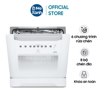 Máy Rửa Chén Mini Electrolux ESF6010BW - 6 Chương Trình Rửa - Điều Khiển Cảm Ứng - Hàng Chính Hãng