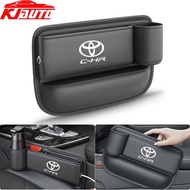 Toyota CHR C-HR Car Seat Gap Bag Case Storage Bag PU Leather Auto Console Side Seat Plug Filler Organizer Cup Hoder  TRD GR Sport Accessories