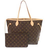 全新未使用路易威登 Neverfull MM Monogram 玫瑰米色手提包 M46975 LV 0473 [二手]LOUIS VUITTON