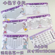 A6 Saving Money Card 31 Days Saving Money Clock Card Recycle a6 Loose-leaf 52 Weeks 100 Days 365 Day