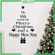 [Amleso] Christmas Wall Sticker Christmas Gift Xmas Decor Christmas Window Sticker