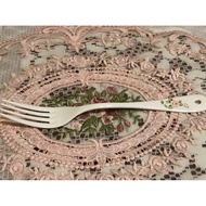 ~~~Versailles Life Boutique~~ Japan Imported imane Emma Rose Shape Enamel Dessert Fork.fruit Fork~Ma