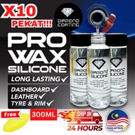 🔥Ready Stock 🔥X10 Pekat Silicone 300ml Diamond Coating For Tyre & Rim Tyre Shine Tyre Wax Super Kila