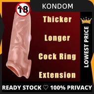 [Reusable] Durable Penis Sleeve    Delay Ring Reusable Condom    Penis Enlarger Cock Extension Penis