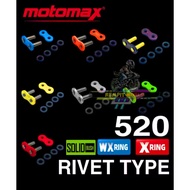 MOTOMAX Connecting Link Joint Chain WXRing  520 Xring X-Ring Rivet WX X Ring Penyambung Rantai Conne