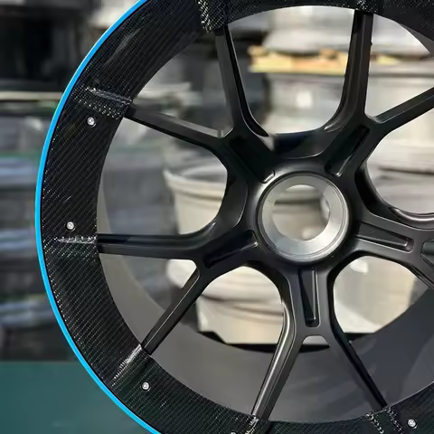 Wheels Custom Aluminum Alloy Rims with Carbon Fiber Ring18 19 20 21 22 Inch Forged Passenger Car Whe