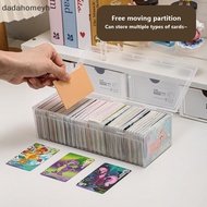 DD 1PC Clear Plasticpartmentalized Organizer Box Holds 550+ Game Cards Storage Box With Adjustable D