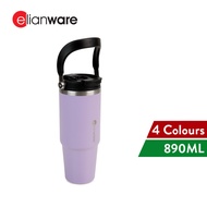 Elianware 890ML 304 Stainless Steel Straw Tumbler Outdoor Flask Travel Mug