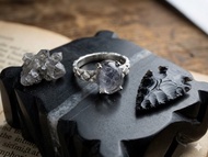 藍線石水晶- S 925純銀戒指