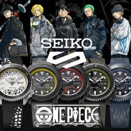 預購 ONE PIECE 航海王 海賊王 SEIKO 5 SPORT 羅 香吉士 魯夫 索隆 薩波 限量 機械錶 手錶