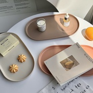 ✿WindSing✿ Nordic Style Food Tray PP Plastic Reusable Multi-Purpose Non-Slip Rectangle/Oval Serving 