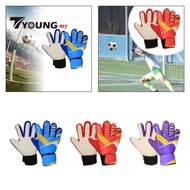 [ Football Goalkeeper Gloves, Goalkeeper Gloves with Strong Grips, Finger Protection, Breathable Goalkeeper Football Gloves