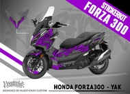 Hugsticker สติ๊กเกอร์แต่งรถ สติ๊กเกอร์ Forza 300 / สติ๊กเกอร์ Forza 350 ลายยักษ์ (Yak)