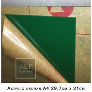 ACRYLIC WARNA /AKRILIK UKURAN A4 / AKRILIK LEMBARAN / ACRYLIC LEMBARAN