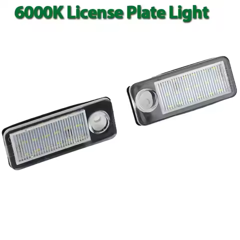 For Audi A6 C5 4B Avant Wagon 1997-2004 RS6 RS6 Plus 2002-2004 2x Canbus LED Number License Plate Li