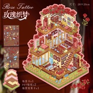 3D Sticker - 3D cute cartoon landscape Sticker - creative three-dimensional house for entertainment 
