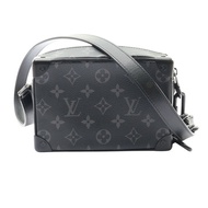 LOUIS VUITTON LV 路易威登 Mini Soft Trunk 肩背包 黑色 原花帆布 M44735