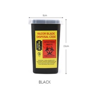 Razor Blade Disposal Container Mini Trash Bin Tempat Sampah Silet Cukur Barber Salon