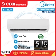 MEGA PROMO AC STANDARD MIDEA 1/2 PK (0.5PK) MSFC-05CRN1 / 05CRN1 - (R32)