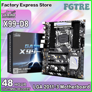 FGTRE JINGSHA D8 X99เมนบอร์ดเกม8ช่อง DDR4 LGA2011-3 V3 V4รองรับ E5 Xeon กระบวนการ V3 Intel X99 RECC