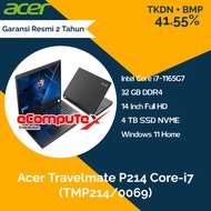 Laptop Acer Travelmate P214 (TMP214/0069) i7 32GB 4TB - TKDN RESMI