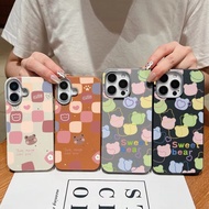 heart motifs sweet bear Painted PU Leather Case for Samsung Galaxy S25 Ultra S25 Plus M17 F17 M07 F0