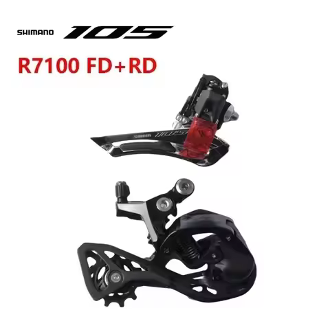 SHIMANO 105 R7100 FD+RD Mini Set 12s Bike Front Derailleur Rear Derailleur For Road Bike MECHANICAL 