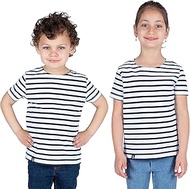 GARLAN ENF, Matrosen-T-Shirt aus Dicker Bio-Baumwolle, Junge oder Mädchen, gestreiftes T-Shirt - Mix