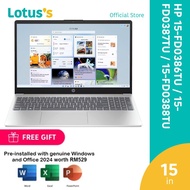 HP [15-FD0386TU / 15-FD0387TU / 15-FD0388TU] Laptop (i5-1334U,8GB,512GB,15.6",W11,SIL,H&S+M365)