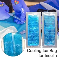 MARIER 2pcs 50g Insulin Cooling Bag Portable Medicla Cooler Travel  Ice Pack