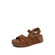 Staccato Womens Platform Wedges Sandals รองเท้าแตะผู้หญิง รองเท้าส้นตึก EF601