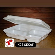 Foam Kcs Sterofoam Kemasan Makanan - Sterofoam 1 Bal (100Pcs) STEROFOAM KCS LUX NASI,  FOAM BURGER D