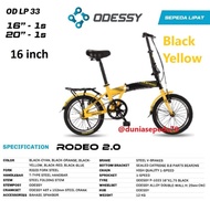 odessy rodeo 16 20 inch lipat sepeda folding single speed anak dewasa