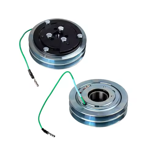 Sanden SD507 5H11 AC Compressor Clutch Assembly: 125mm 2-Groove Pulley for A-Belt, 12V & 24V Options