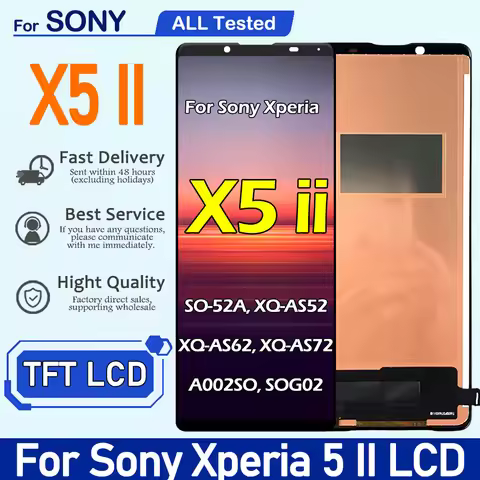 For Sony Xperia 5 II LCD Display Touch Panel Screen Digitizer Assembly For Sony X5 II SO-52A XQ-AS42