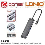 LDNIO DS-56H  6IN1 MULTI-FUNCTION USB-C PD3.0 2.0 DOCKING STATION WITH HDMI 4KHD DATA TRANSMISSION 5