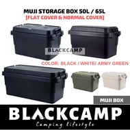 camping equipment Camping Muji Storage Box 50L 65LHard Casing PP Plastic Stool Table Storage Cookwar