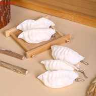 FAE Simulation Dumplings Keychain Bag Pendant Cute Mini Squishy Toy Dumplings Simulation Food Decoration Ch Stress Relief Gift FAE