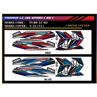 LC135 V1 SPARK (23) (CHROME STICKER) BODY STICKER