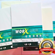 Specialty Paper WORX 90gsm SOLD PER PACK OF 100SHEETS  (COLOR: White,P.Cream) (SIZE: LONG/SHORT/A4)