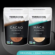 Terrasoul Superfoods Organic Cacao Powder l Gelatinized Maca Powder