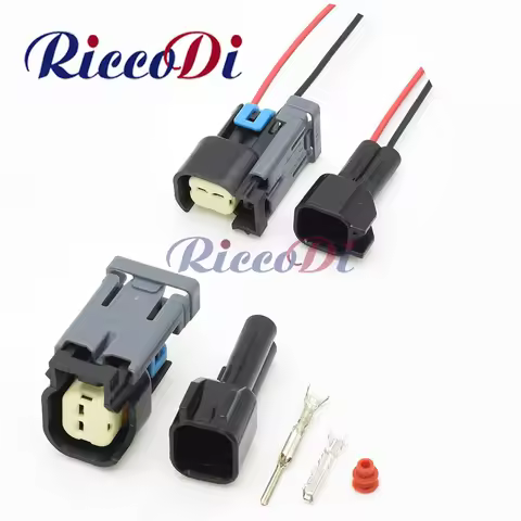 1 Set 2 Pin Female Automotive Connector Engine System EFI System Injector Connector Socket For BUICK