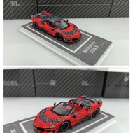 MJ 1: 64 Ferrari F9XX Convertible Version MANSORY MANSORY Modified Version Simulation Alloy Car Mode