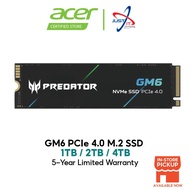 ACER PREDATOR GM6 PCIe 4.0 Gen4 NVME M.2 SSD / STORAGE ( 1TB / 2TB / 4TB )