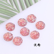 20pcs 1 Set 12mm Yige diy Hairpin Material Jewelry Accessories Resin Opal Round Ore Series Ring Surf